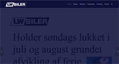 Desktop Screenshot of lwbiler.dk